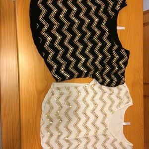 Sequence crop tops